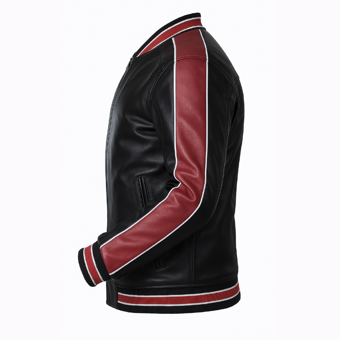 Buy Men’s Varsity Leather Jacket – Premium Collegiate-Style Outerwear