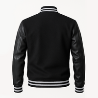 Buy Black Varsity Letterman Jacket – Premium Unisex Leather Outerwear