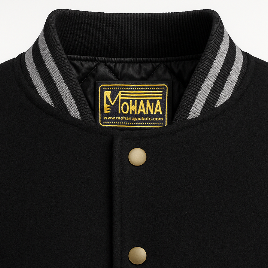 Buy Black Varsity Letterman Jacket – Premium Unisex Leather Outerwear