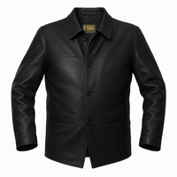 Buy Men’s Leather Black Jacket – Premium Classic Outerwear