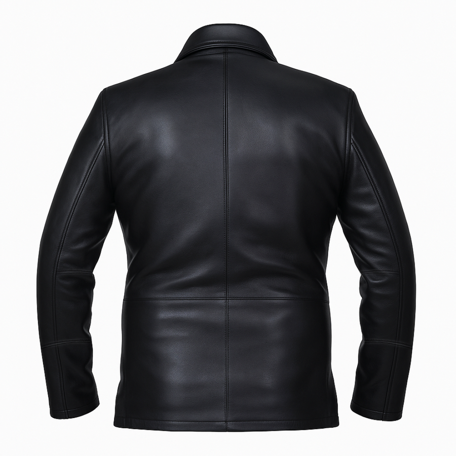 Buy Men’s Leather Black Jacket – Premium Classic Outerwear