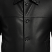 Buy Men’s Leather Black Jacket – Premium Classic Outerwear