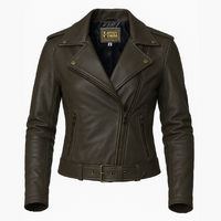 Buy Quilted Shoulder Leather Jacket – Premium Unisex Biker Outerwear