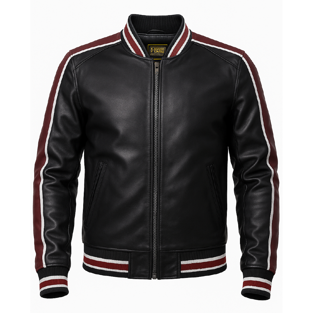 Buy Men’s Varsity Leather Jacket – Premium Collegiate-Style Outerwear
