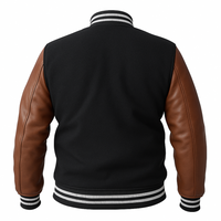 Buy Baseball Varsity Jacket with Brown Leather Sleeves – Premium Unisex Outerwear