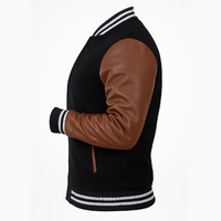 Buy Baseball Varsity Jacket with Brown Leather Sleeves – Premium Unisex Outerwear