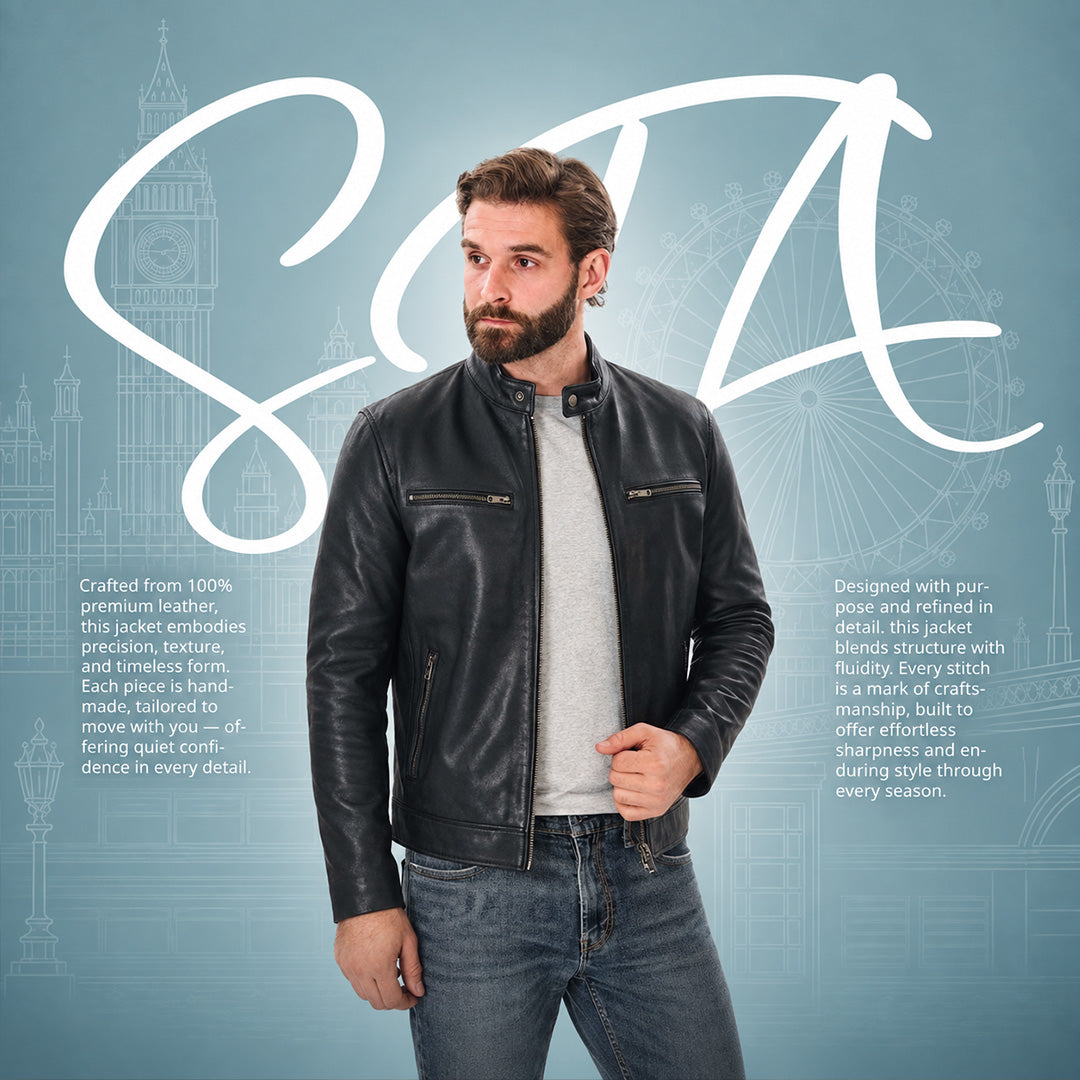 Buy Men Genuine Leather Biker Jacket – Premium Craftsmanship