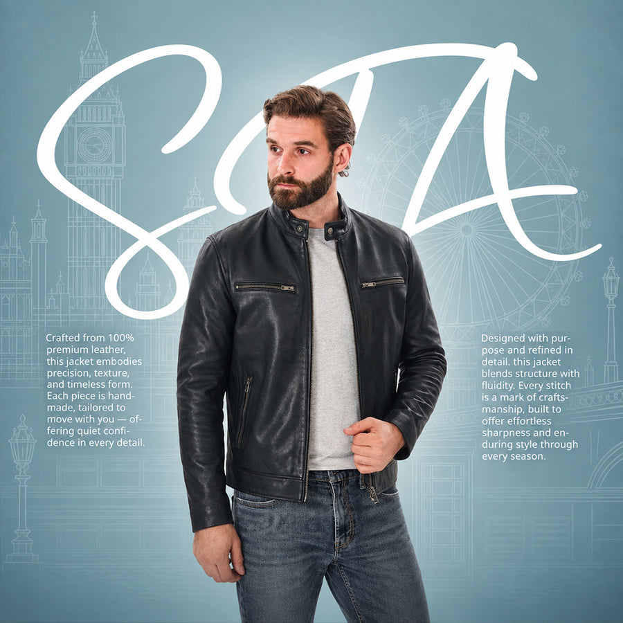 Buy Men Genuine Leather Biker Jacket – Premium Craftsmanship
