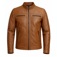 Buy Bike Racer Brown Leather Jacket – Premium Biker Outerwear