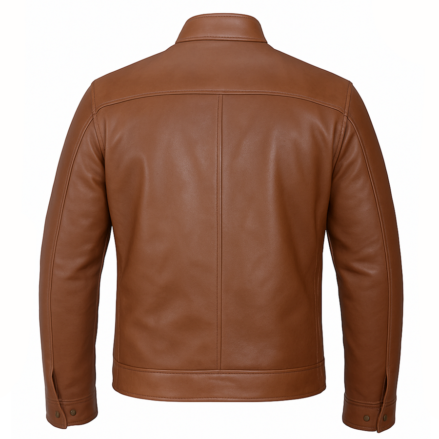 Buy Bike Racer Brown Leather Jacket – Premium Biker Outerwear
