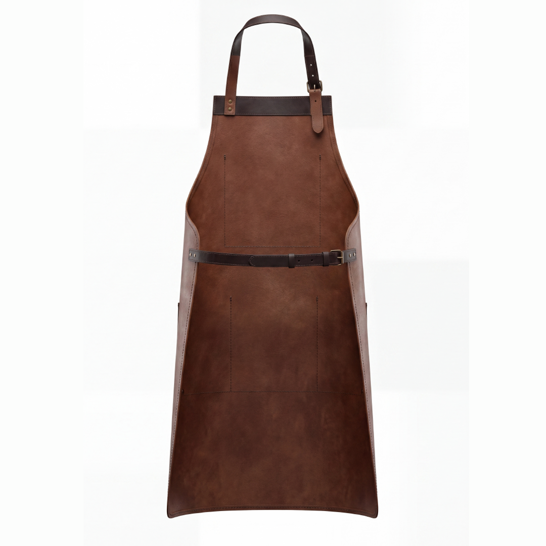 Brown Leather Work Apron