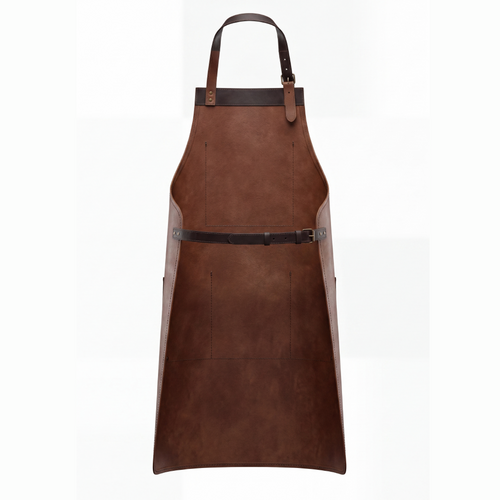 Brown Leather Work Apron