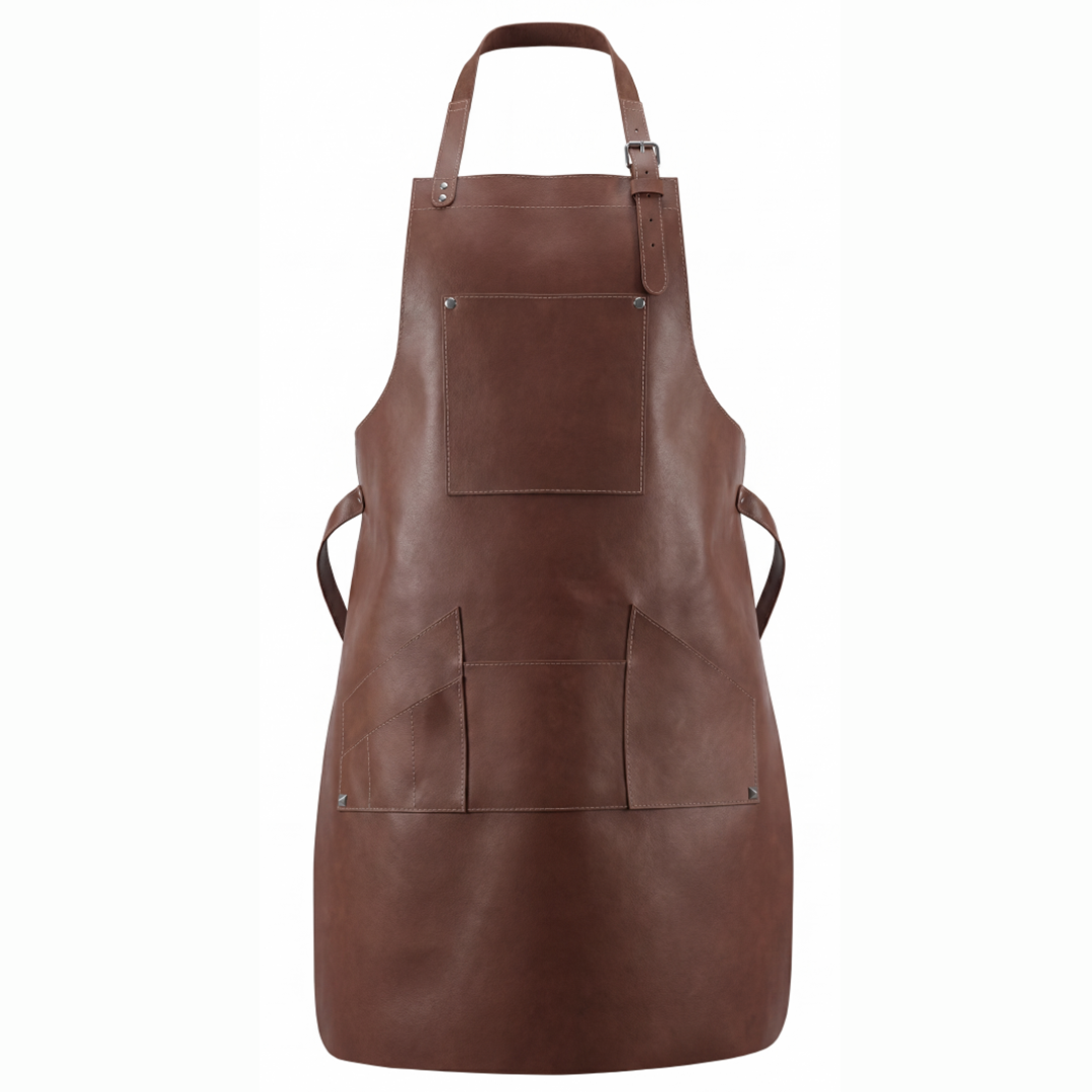 Brown Leather Work Apron