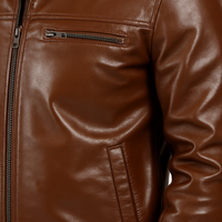 Buy Stellar Brown Leather Men’s Jacket – Premium Outerwear