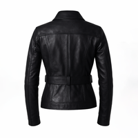 Buy Ladies Leather Black Trench Coat – Full Grain leather
