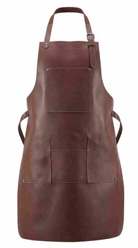 Brown Leather Work Apron