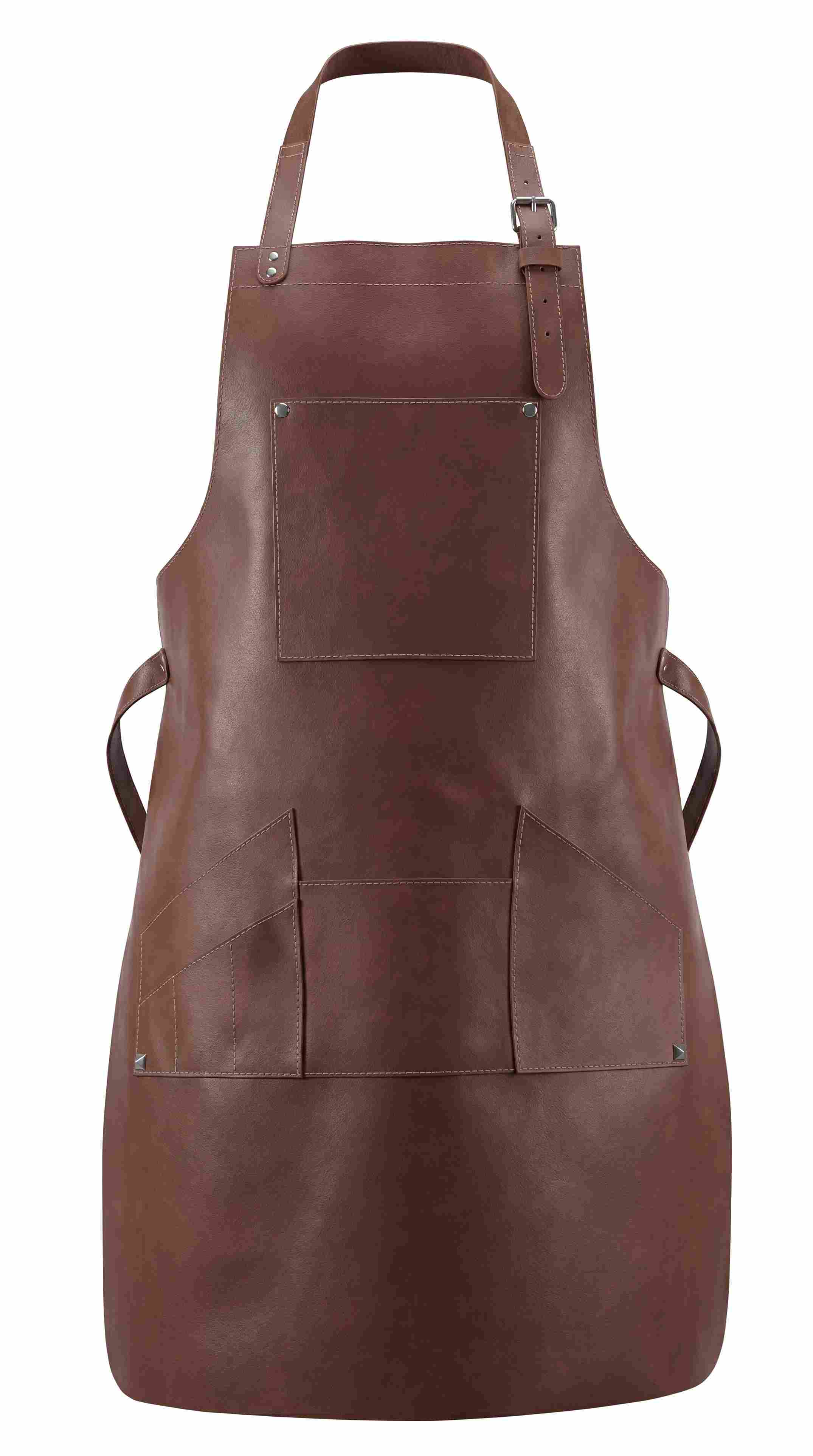 Brown Leather Work Apron