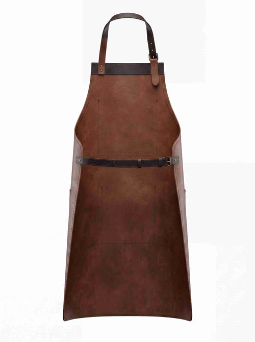Brown Leather Work Apron