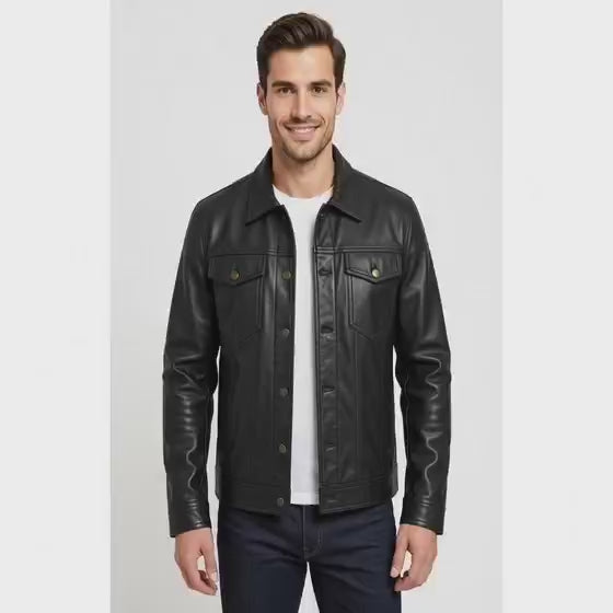 Buy Motorcycle Rider Black Leather Jacket for Men – Premium Biker Gear